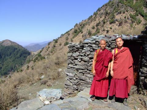 Monks on the mountain