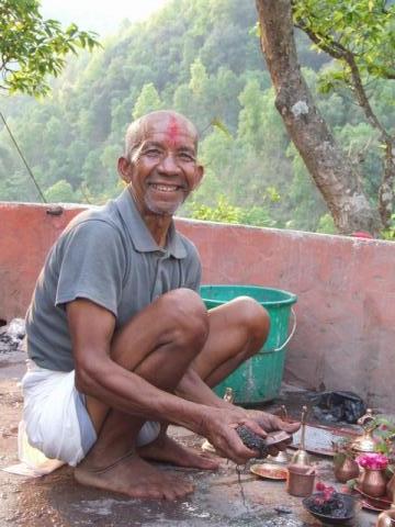 a priest at his temple