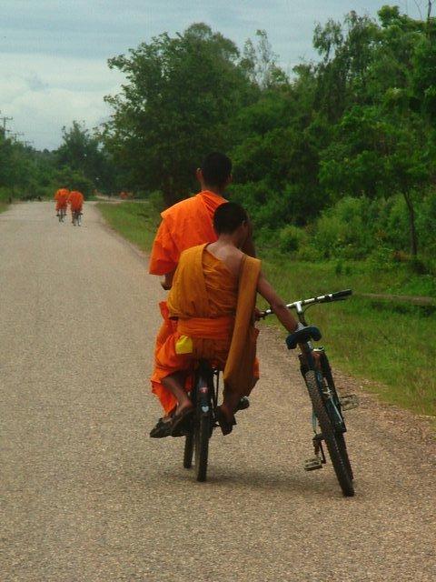 monks get flat tyres too