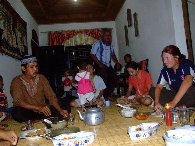 dinner at Deni's house