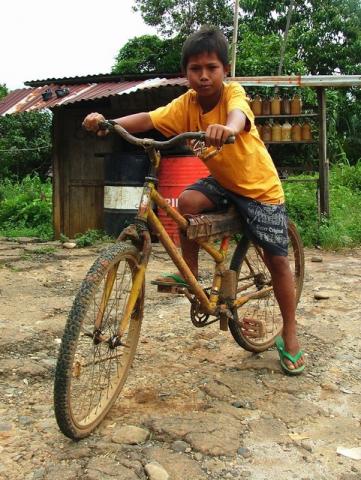the boy and his bicycle