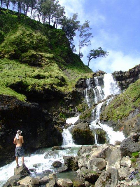 waterfall at hotspring