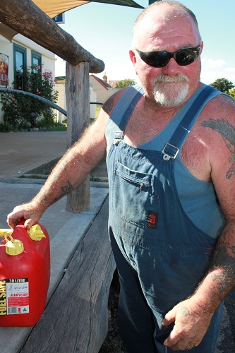 the man with the petrol