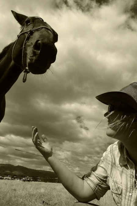 A horse and me (Johnny's picture)