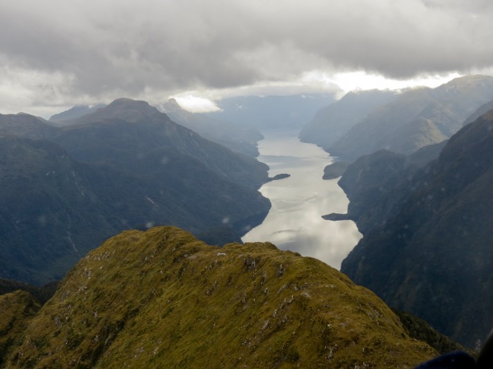 flying over mountains