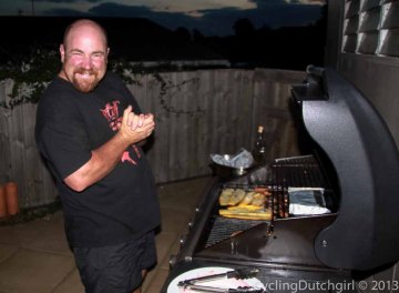 Rob preparing a great Kiwi-BBQ