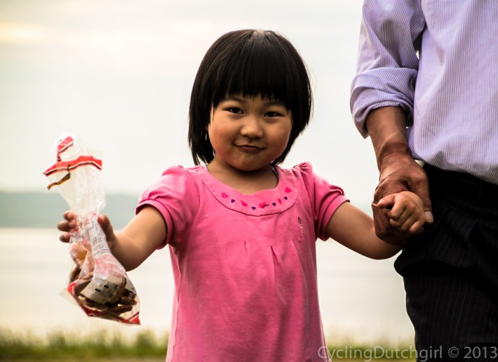 Little girl with cookies