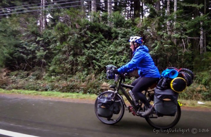 Christine on my bike