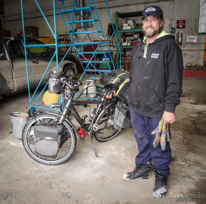 Steve and my clean bike.