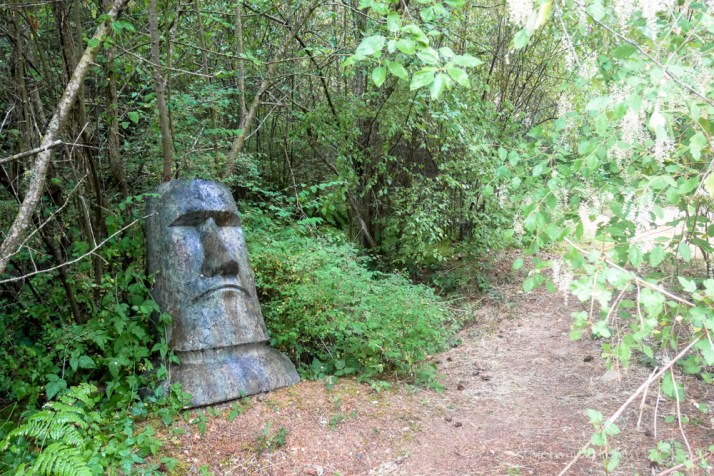 Big head lurking in the woods