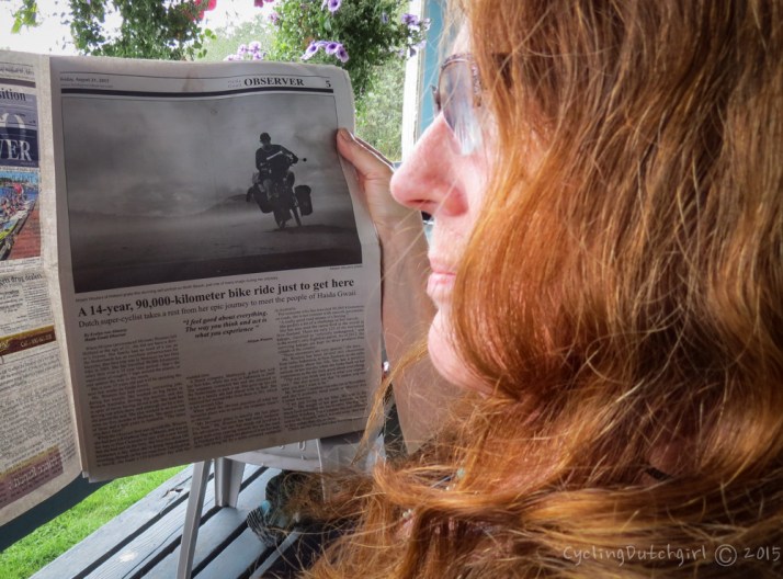 I made it in the paper